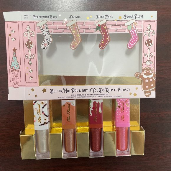 BNIB Too Faced Better not pout but if you do keep it classy lip gloss set - Picture 5 of 6